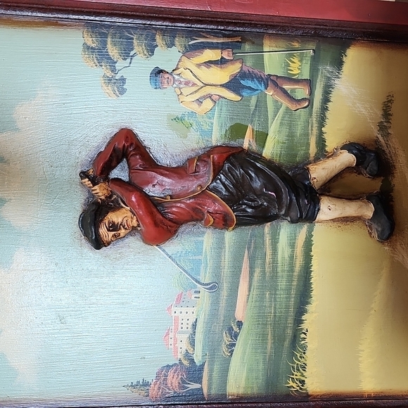 VINTAGE MAN GOLFER OPEN CLOCK - Picture 4 of 7